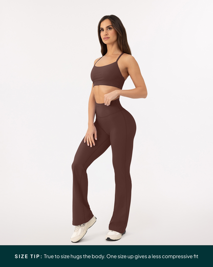 Athleisure Full Length Flared Leggings