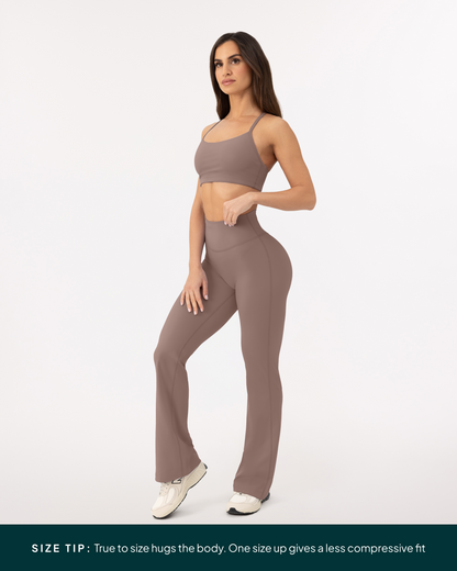 Athleisure Full Length Flared Leggings