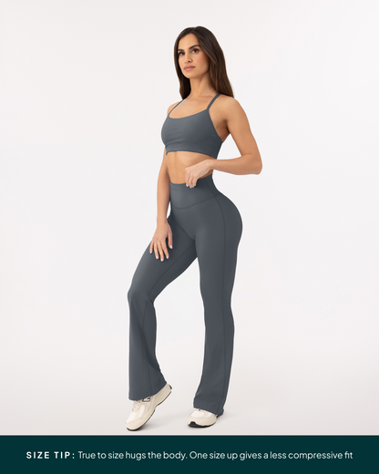 Athleisure Full Length Flared Leggings