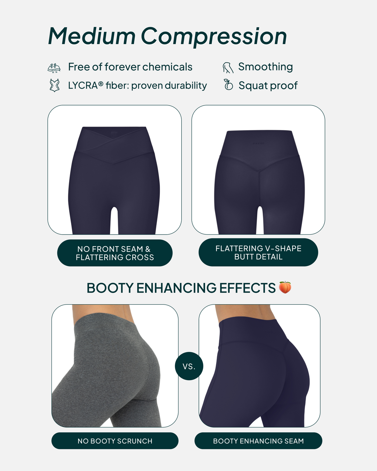 Athleisure Scrunch Crossover Leggings