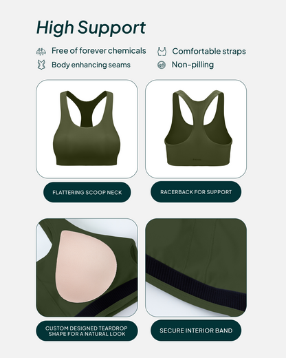 Performance High-Support Racerback Sports Bra