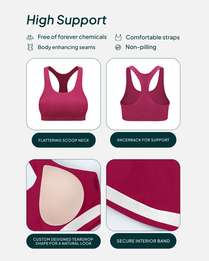 Performance High-Support Racerback Sports Bra