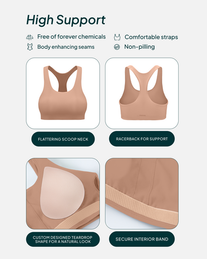 Performance High-Support Racerback Sports Bra
