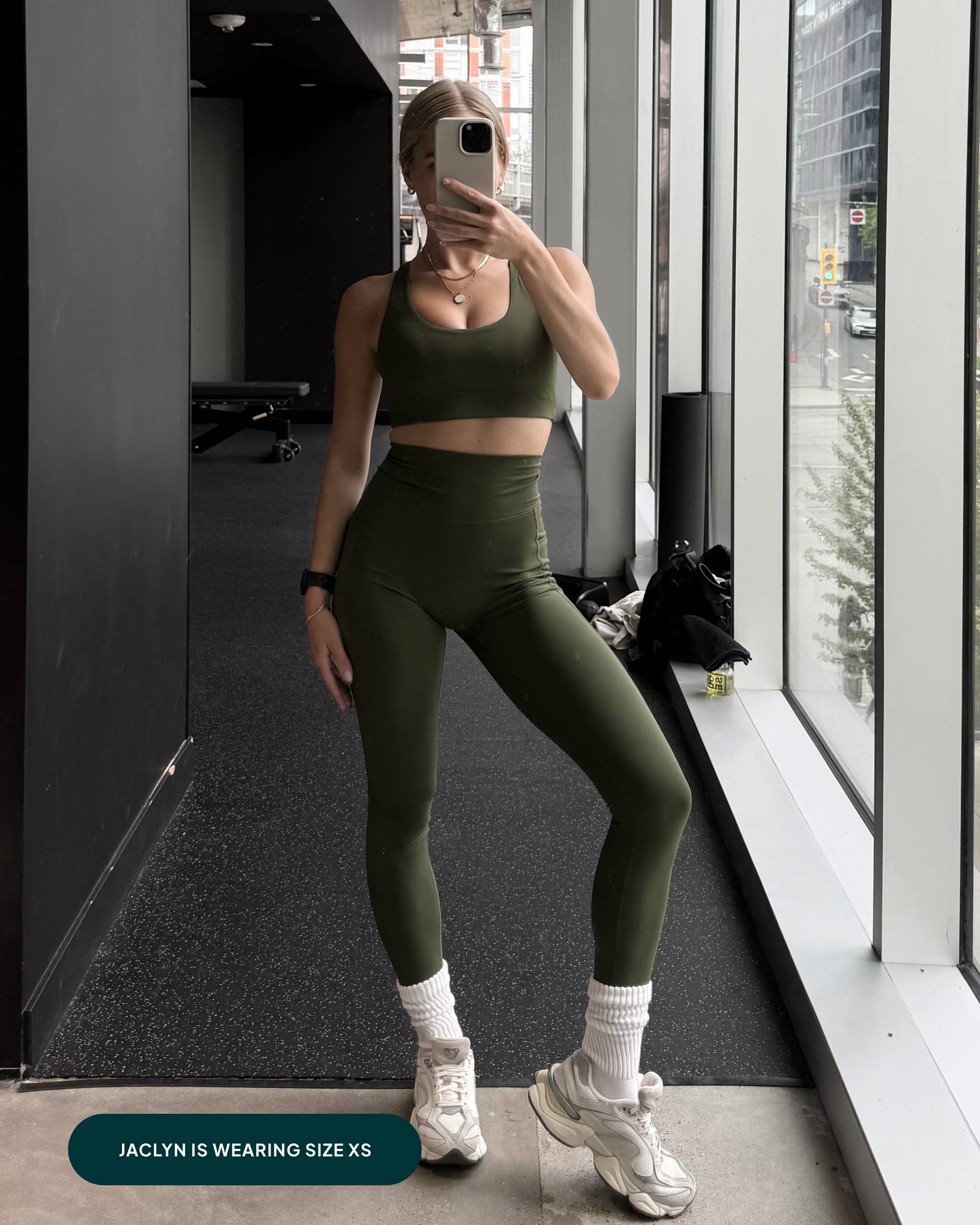 High-Waisted Butt Lifting Full-Length Leggings with Pockets