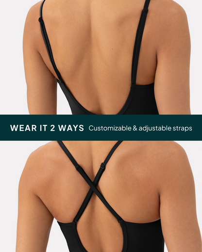 Spaghetti Strap Full-Length One Piece Workout Jumpsuit