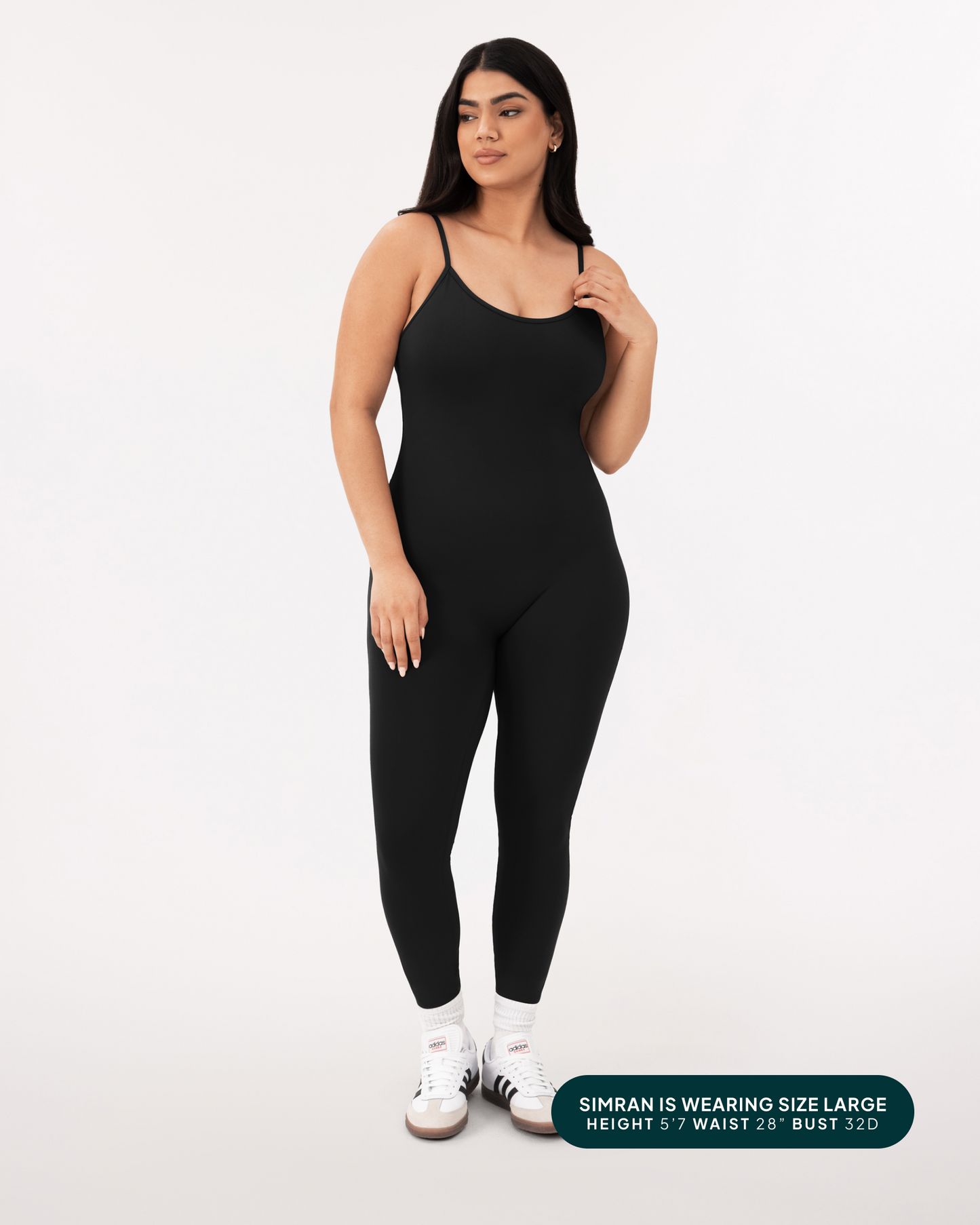 Spaghetti Strap Full-Length One Piece Workout Jumpsuit