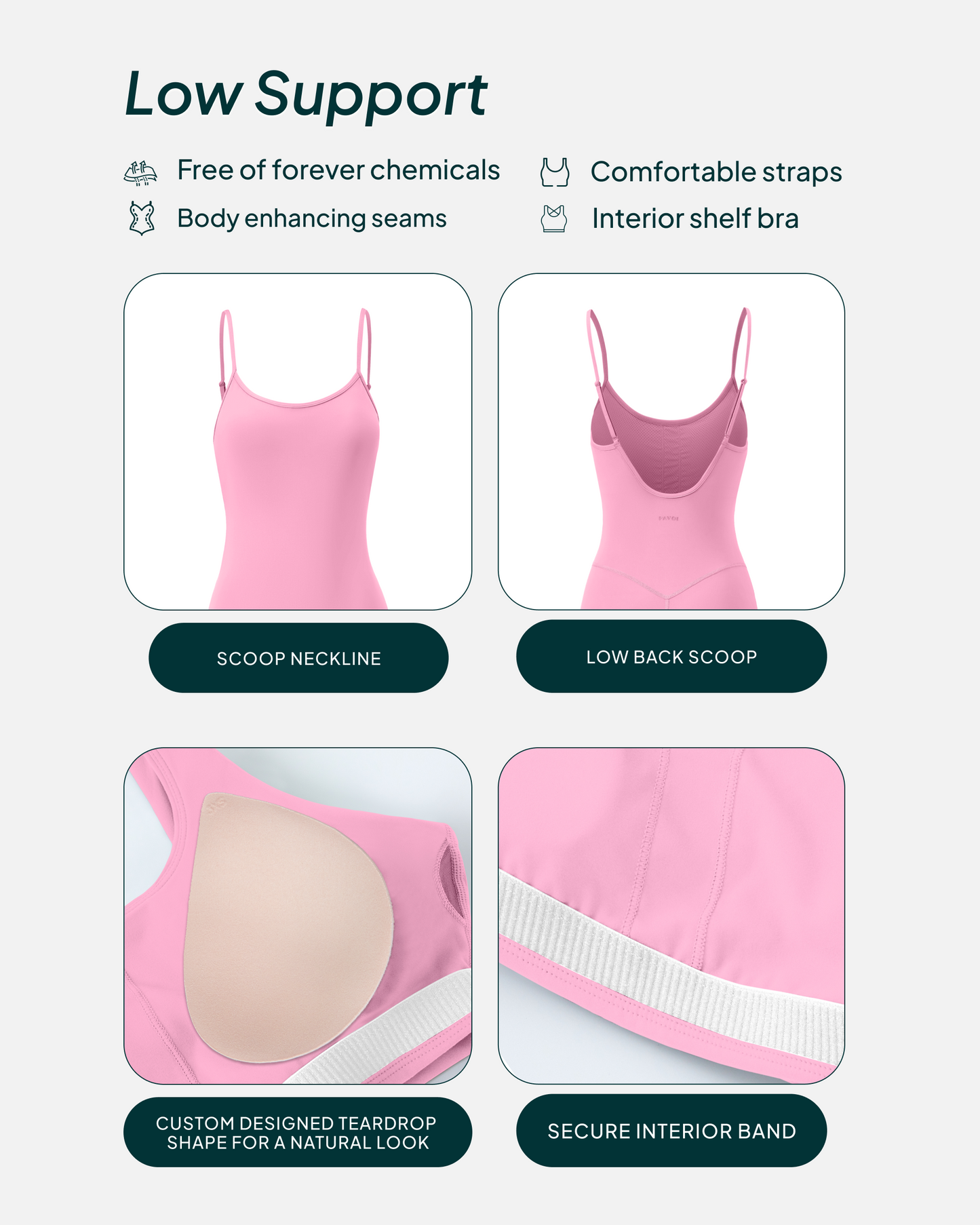 Spaghetti Strap Full-Length One Piece Workout Jumpsuit