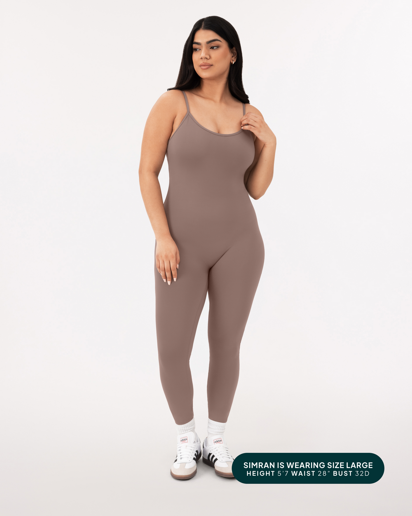Spaghetti Strap Full-Length One Piece Workout Jumpsuit