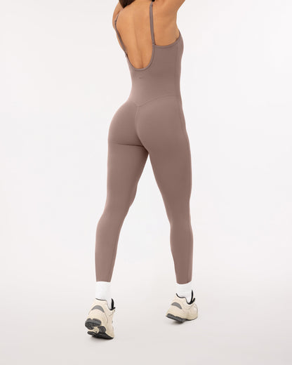 Spaghetti Strap Full-Length One Piece Workout Jumpsuit