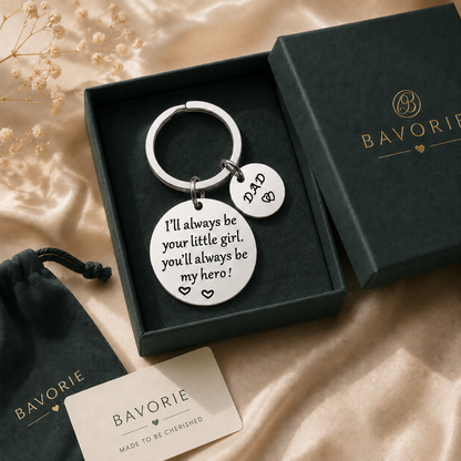 Dad Hero Keepsake Keyring