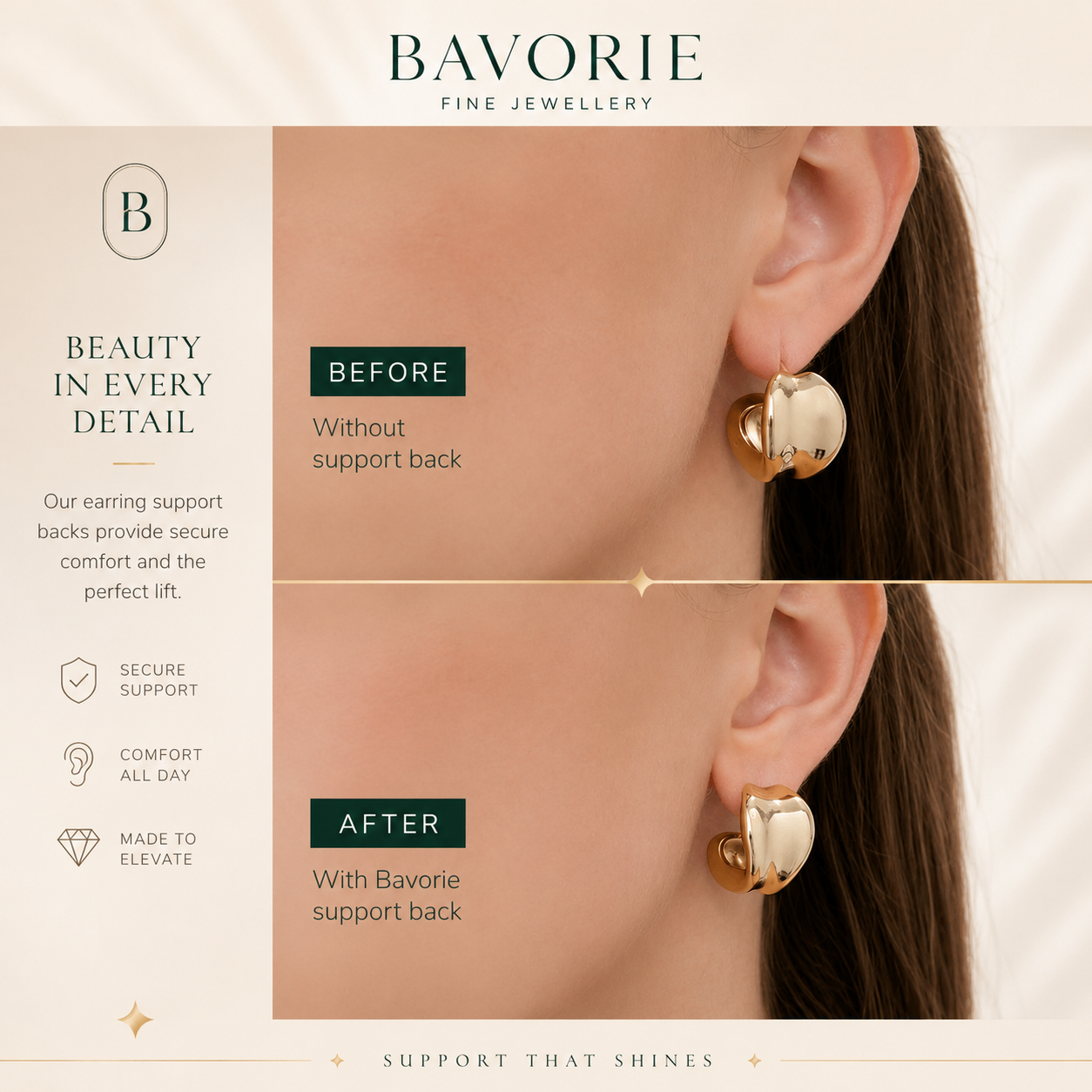 Lena Earring Supports