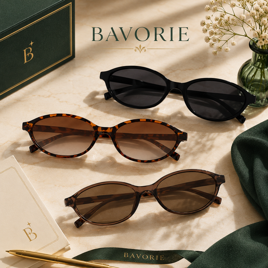 The Gia Oval Sunglasses Trio